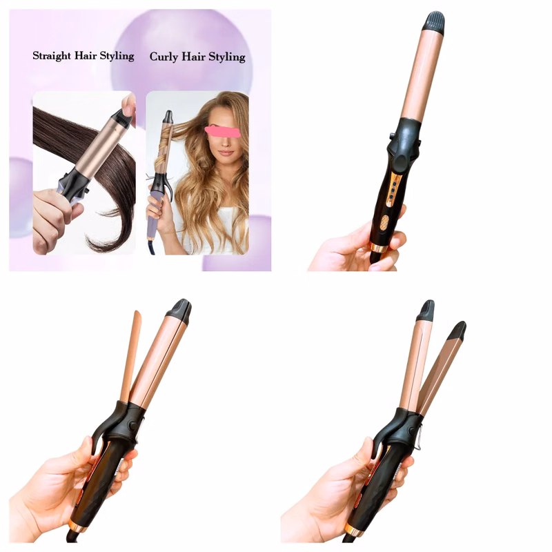 Dual Purpose Straightening and Curling Iron