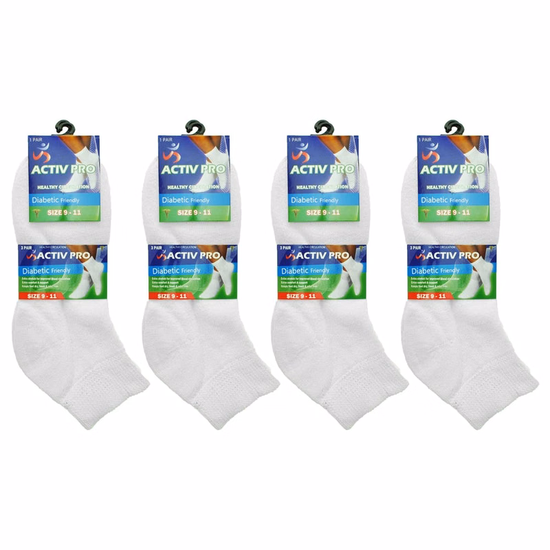 Adult Cotton Ankle Socks - White