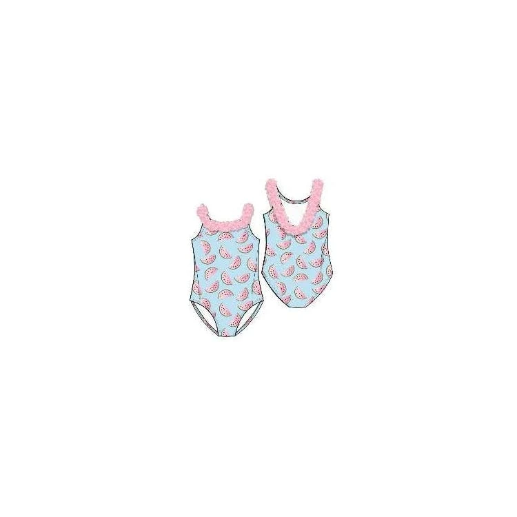 Girls One Piece Swimsuits Size 12-24 Months 1