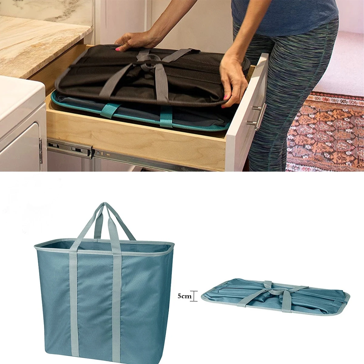 Collapsible Fabric Laundry Baskets 1