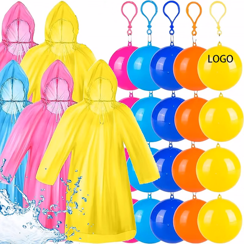 Disposable Emergency Rain Ponchos
