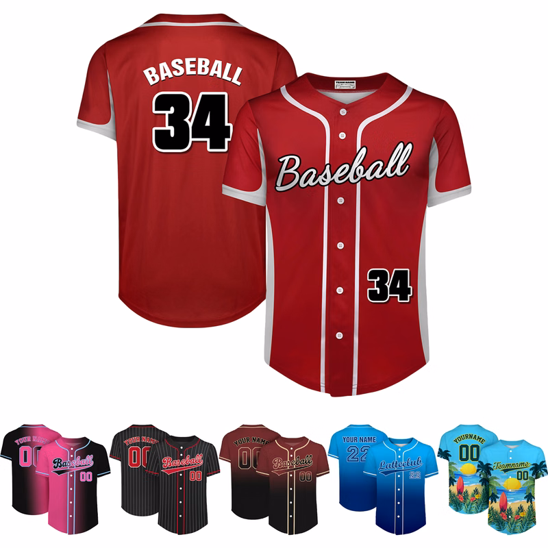 MOQ 10pcs Dynamic Diamond Baseball Shirt
