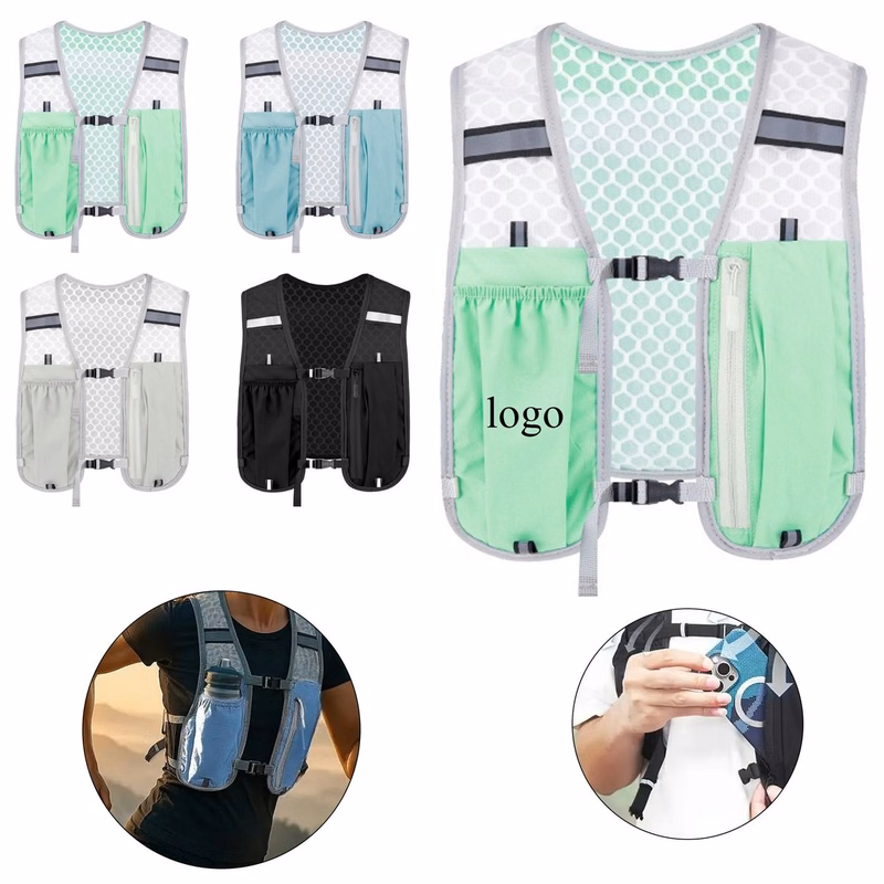 Multi-Pocket Hydration Vest For Long-Distance Training