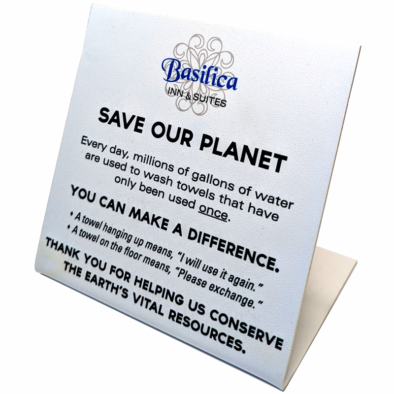 Folded Plastic Sign 50 - 75 sq Inches
