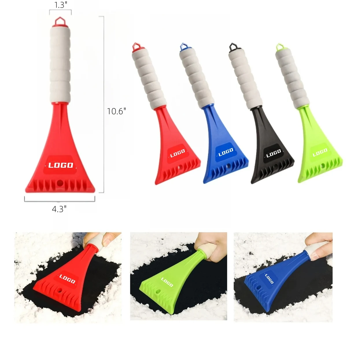 Plastic Car Small Snow Shovel Ice Scraper MOQ100 1