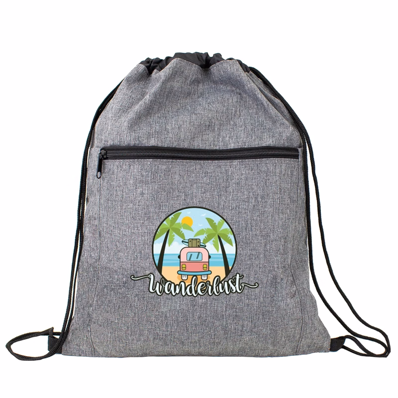Heather Gray Drawstring