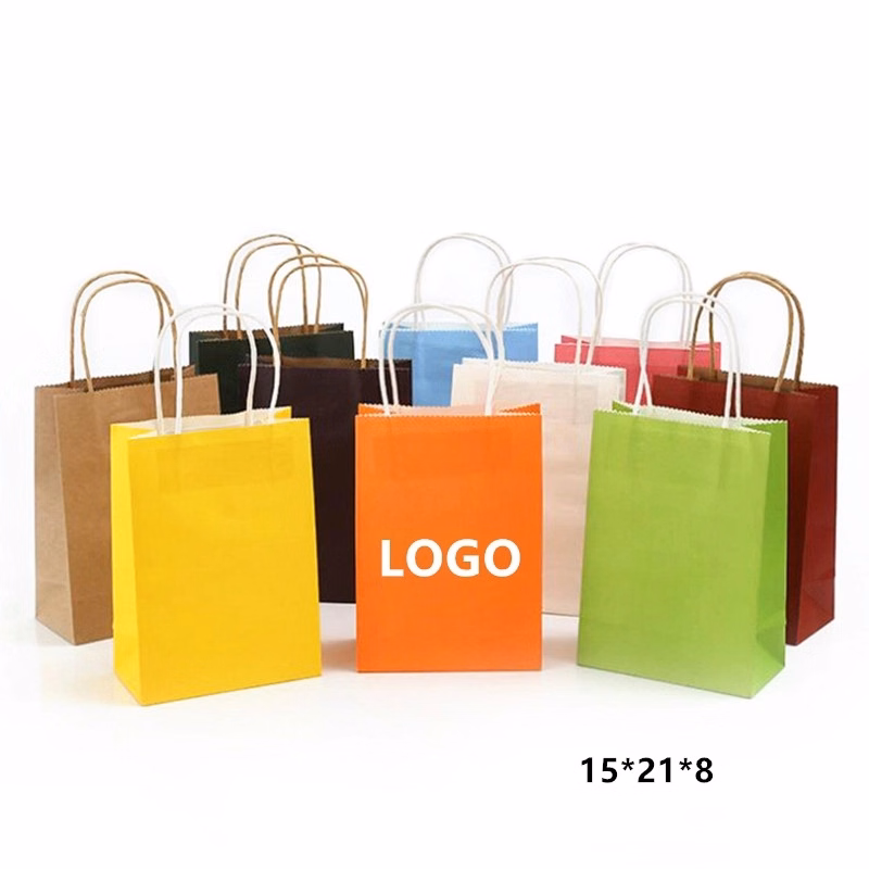 Natural Kraft Paper Gift Tote Bags