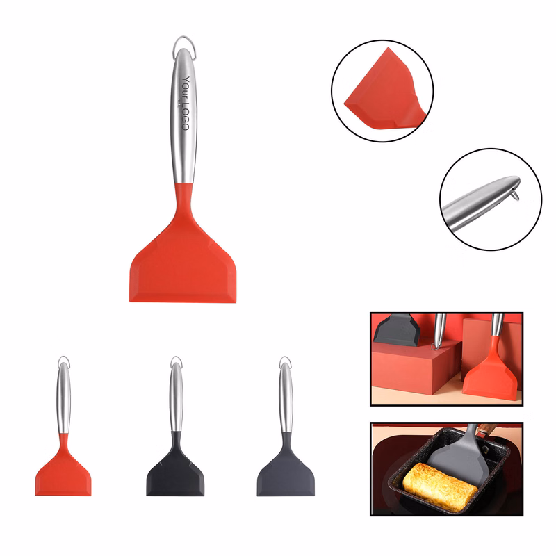 Resistant Silicone Tools W/ Stainless Steel Handle