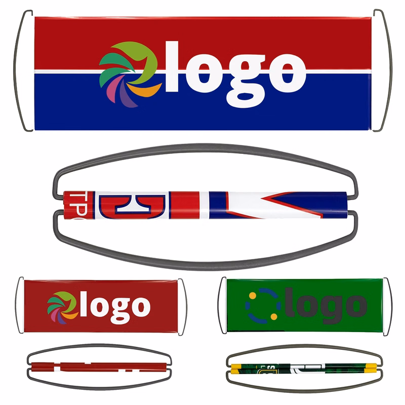 Retractable Handheld Outdoor Banner Flag - Full Color
