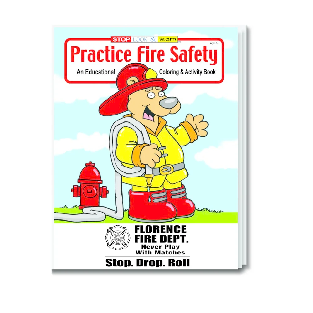 Practice Fire Safety Coloring Book 1