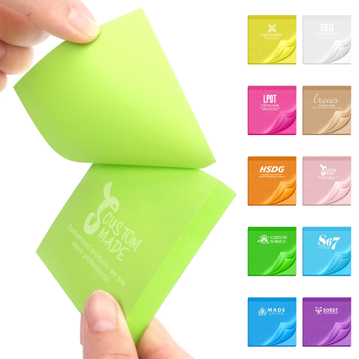 Custom Printed Sticky Notes (2 3/4'' L x 4'' W, 50 Sheets) 1