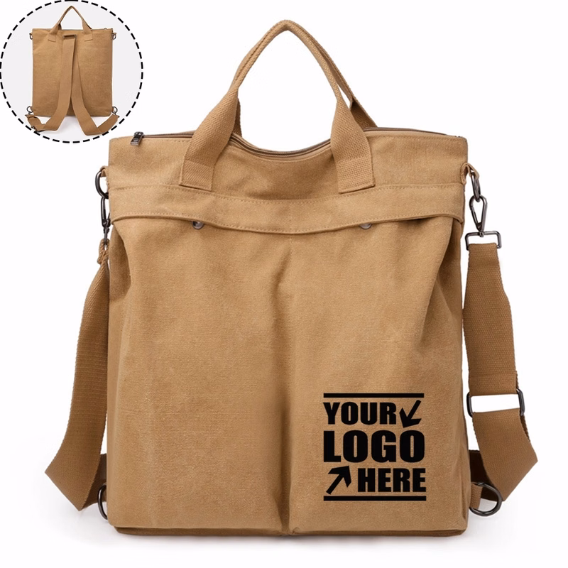 Multi Pockets Canvas Backpack