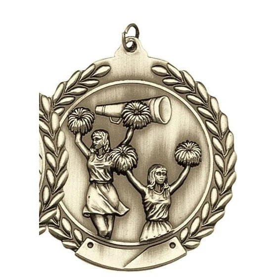 Cheerleading Die Cast Medal, 2 3/4" 1