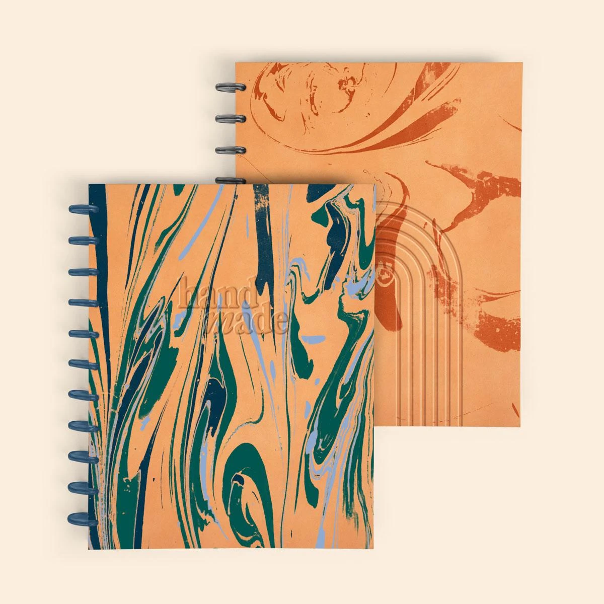 Disc Journal - Large - Marbled Leather 1