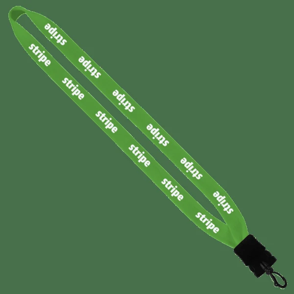 3/4" Cotton Lanyard with Plastic Snap-Buckle Release & Swivel Hook 1