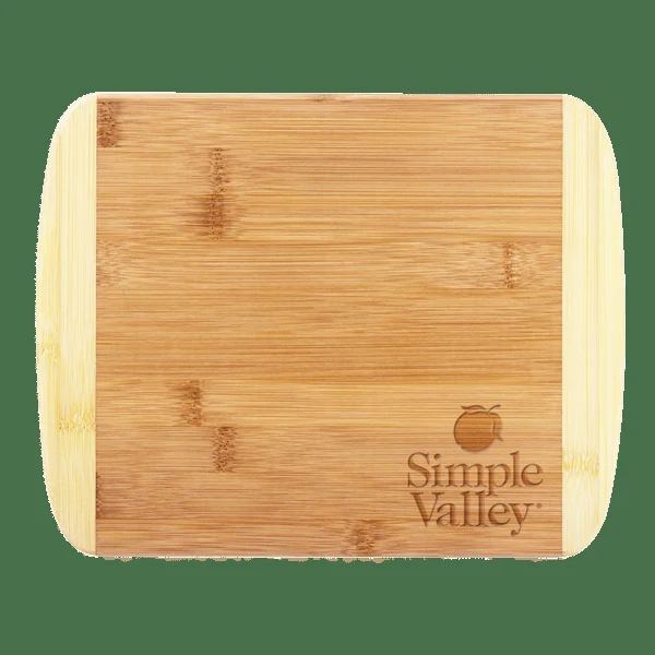 Two-Tone Bamboo Cutting Board 11" x 8-3/4" 1