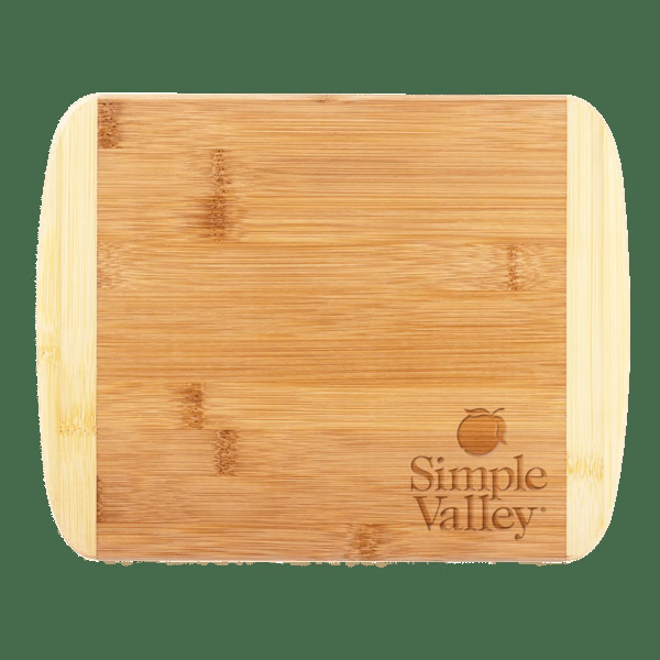 Two-Tone Bamboo Cutting Board 11" x 8-3/4"