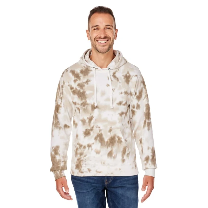 J America Adult Tie-Dye Pullover Hooded Sweatshirt, custom hoodie or sweatshirt with logo imprint 1