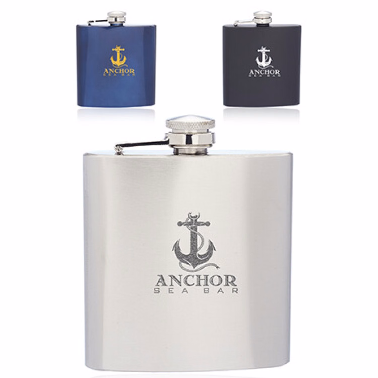 6 oz Stainless Steel Hip Flask