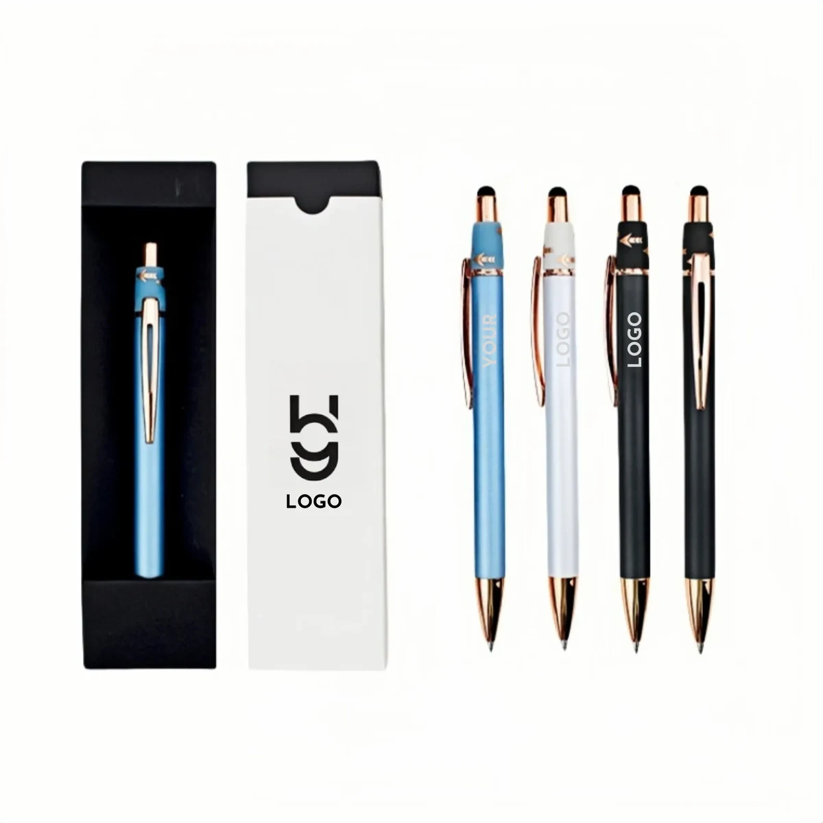 Custom Logo Metallic Gift Pen Set in Box, Stylish & Promotio 1
