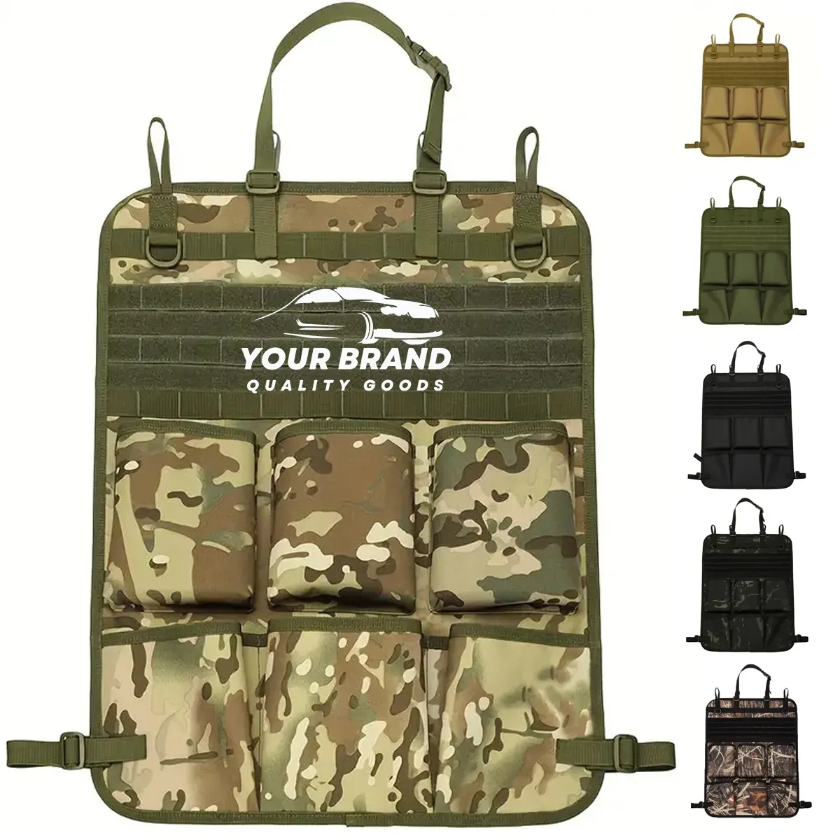 Tactical Car Seat Back Organizer Cover Protector 1