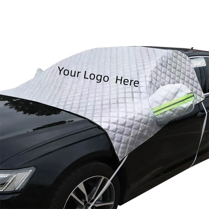 89" x 57" Windshield Sun Snow Shade With Luminous Sign 1
