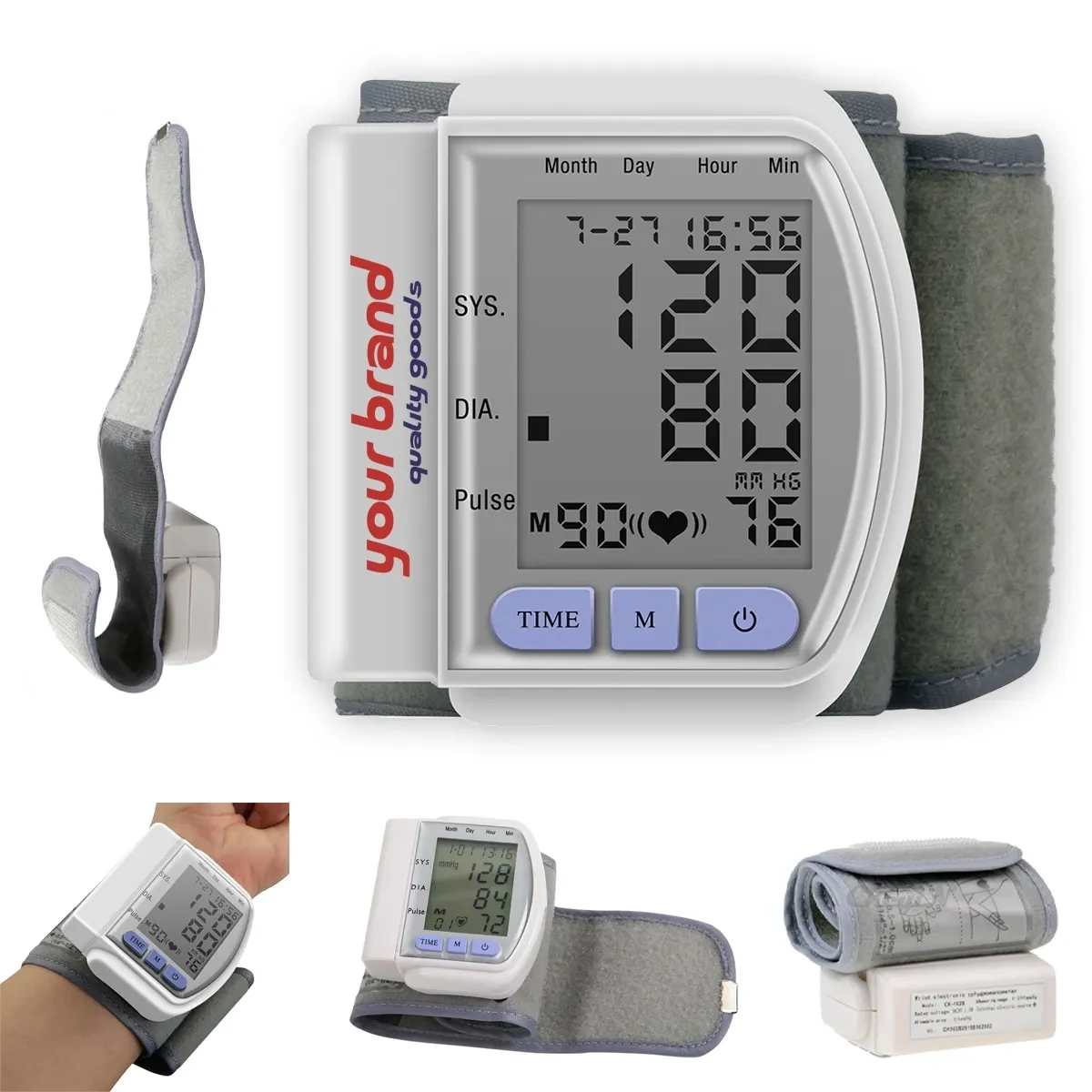Wrist Blood Pressure Monitor Kit with Extra Large Cuff 1