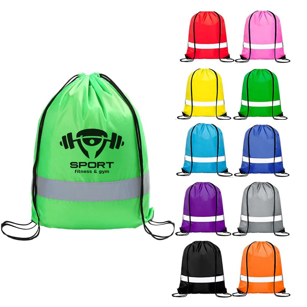 Drawstring Reflective Backpack 1