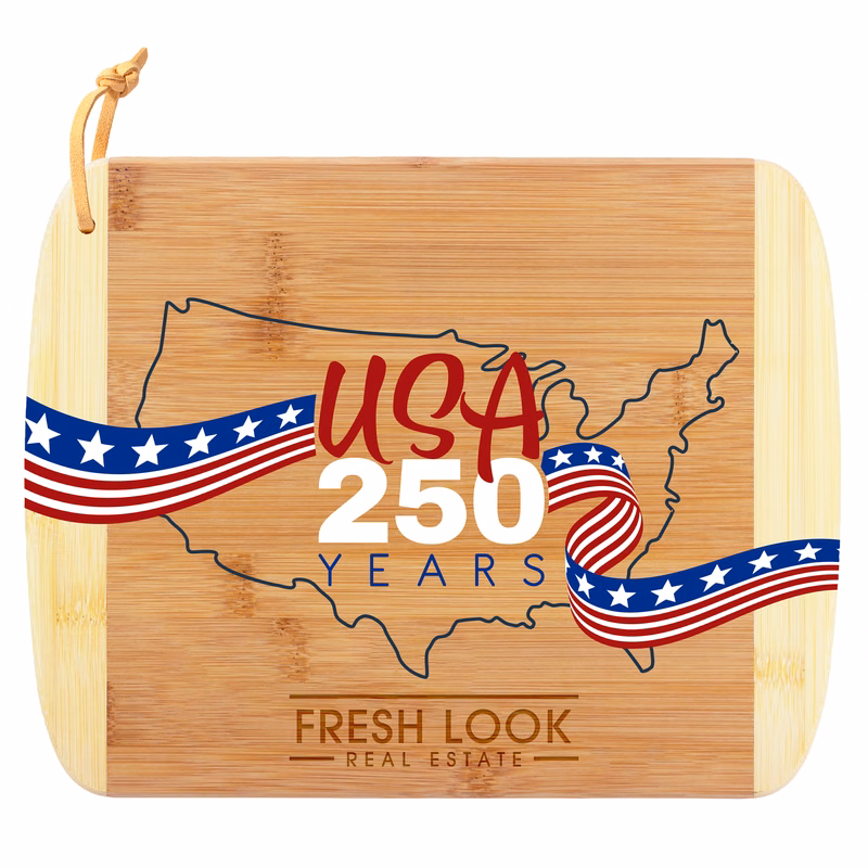 Limited Edition USA 250th Anniversary UV 11" Two-Tone Cutting Board