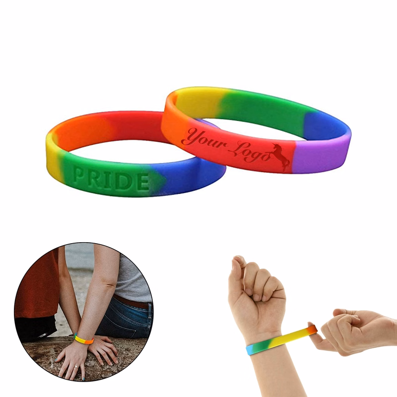 Trendy Rainbow Pride wristband