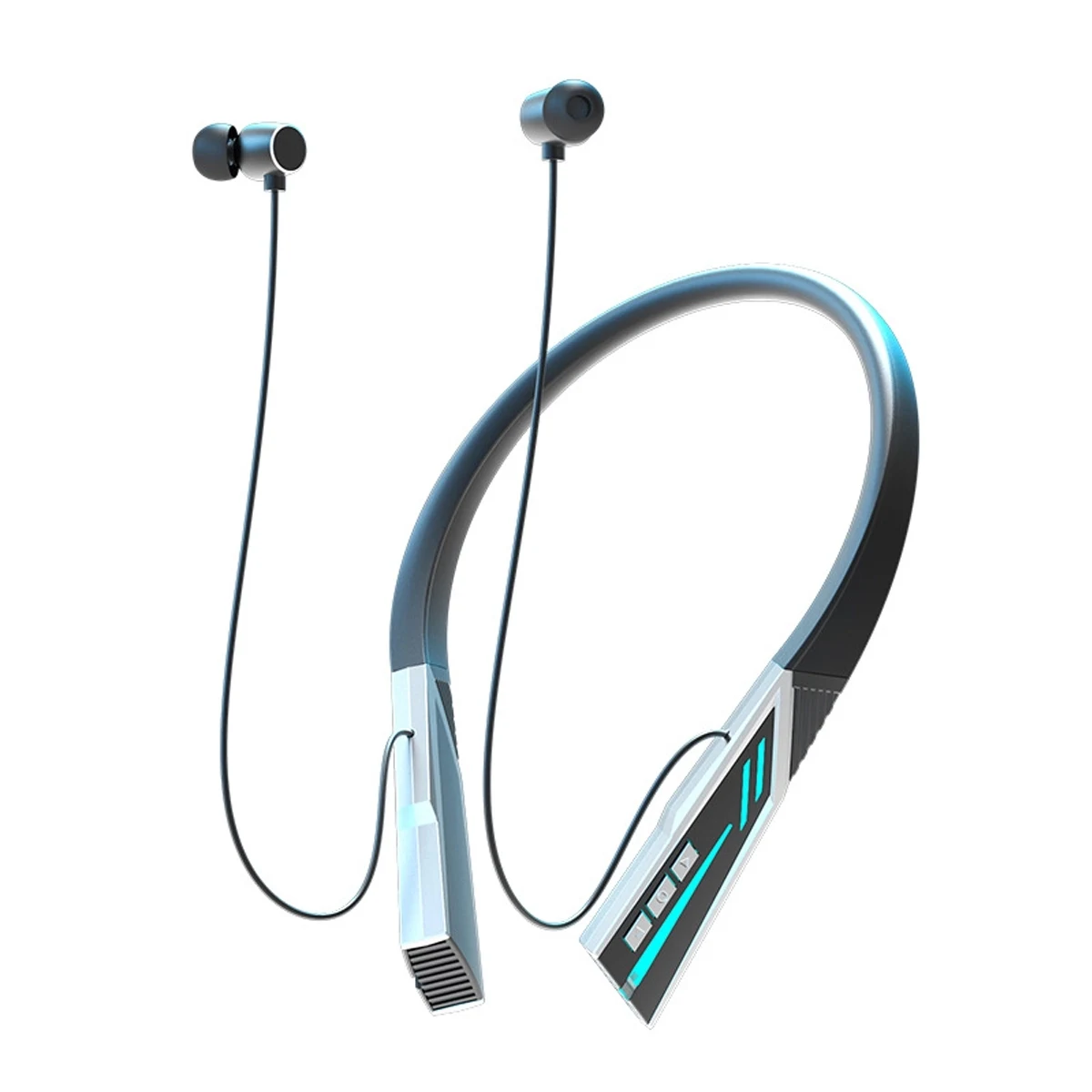 Wireless Neckband Headphones Foldable Lightweight Build 1