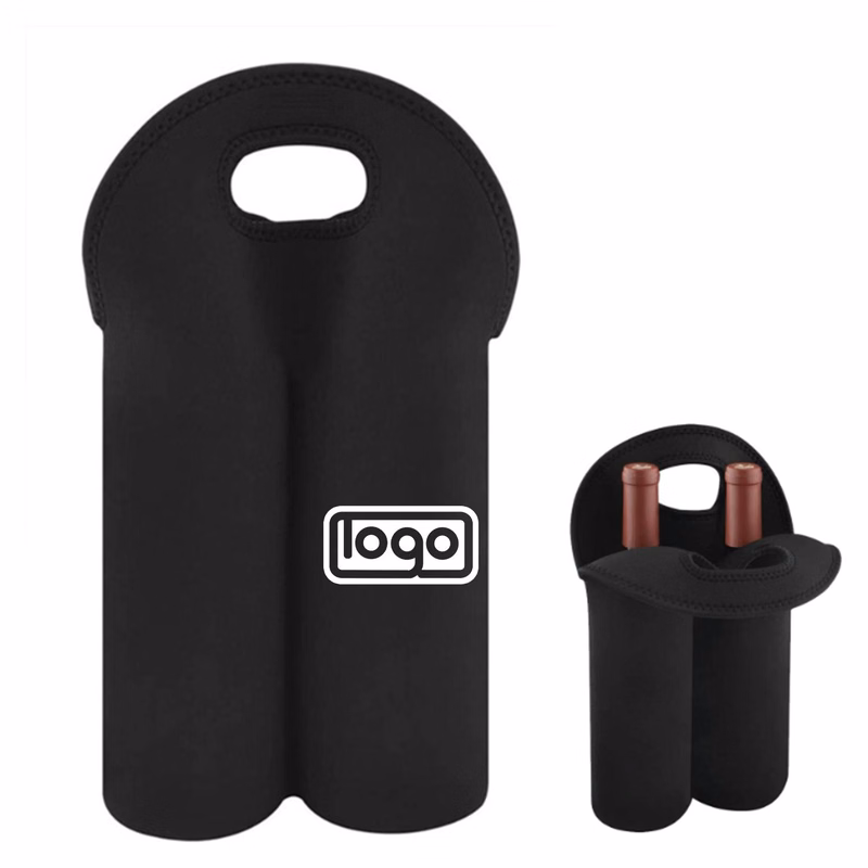 Two-Pack Wine Thermos Bottle Cover Black