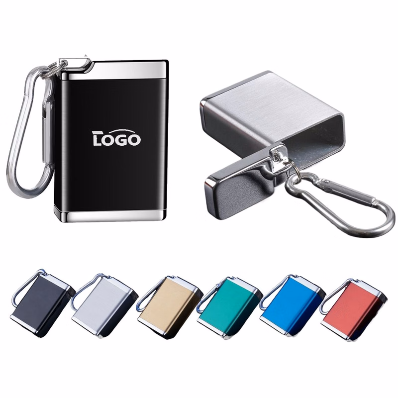 MOQ50 Portable Mini Car Ashtray Keychain