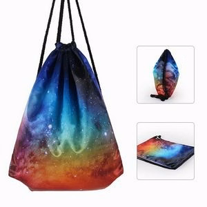 3D Starry Sky Drawstring Backpack&Travel Strap Bags