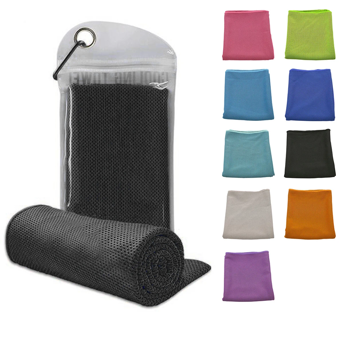Breathable Towel with Carabiner Clip 1