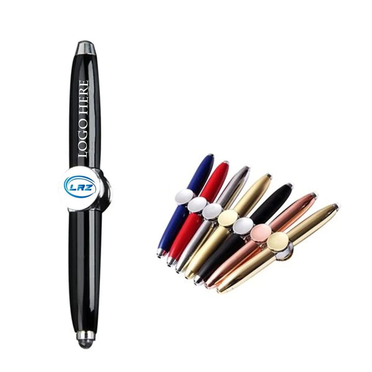 Led Light Spinning Ballpoint Pen 1