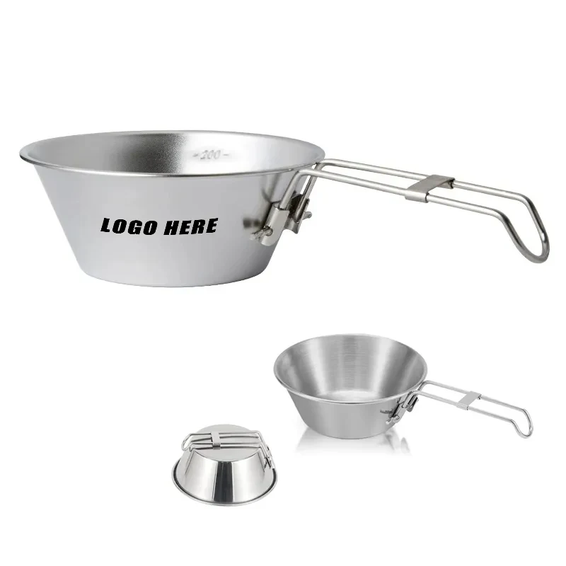 Foldable Outdoor Stainless Steel Picnic Bowl 1