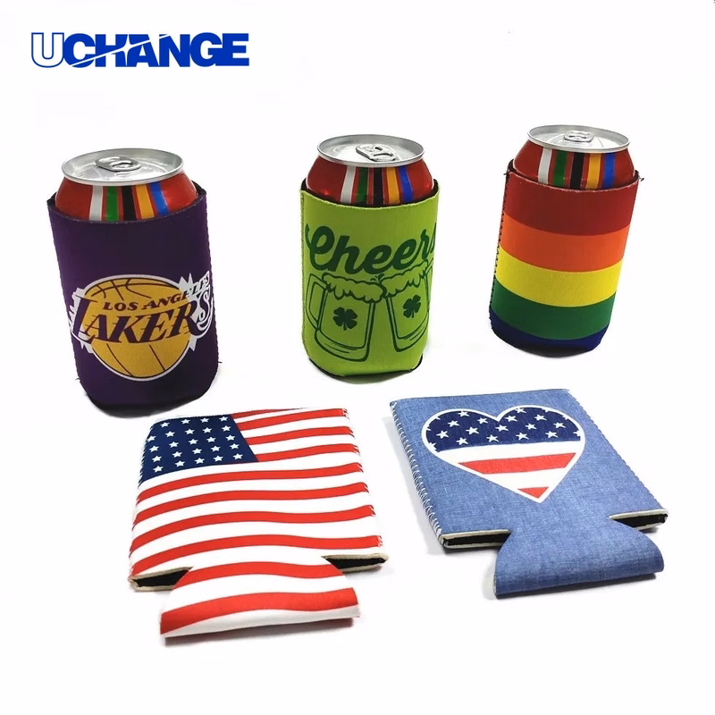12oz Foldable Full Color Neoprene Can Sleeve for Events
