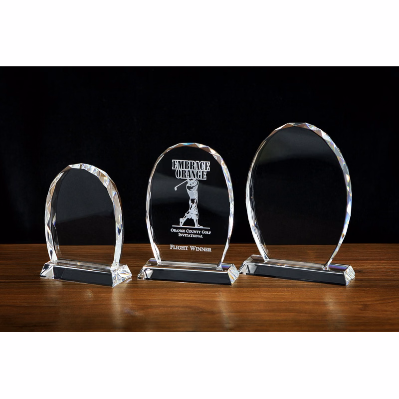 Crystal Standing Oval Award (6"x4")