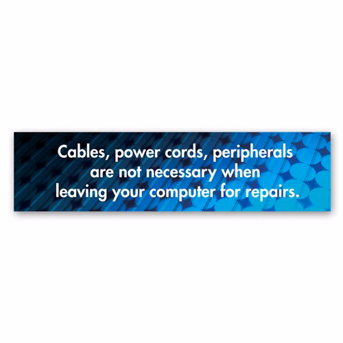 Sign - Small Rectangle w/Square Corners (2"x8")