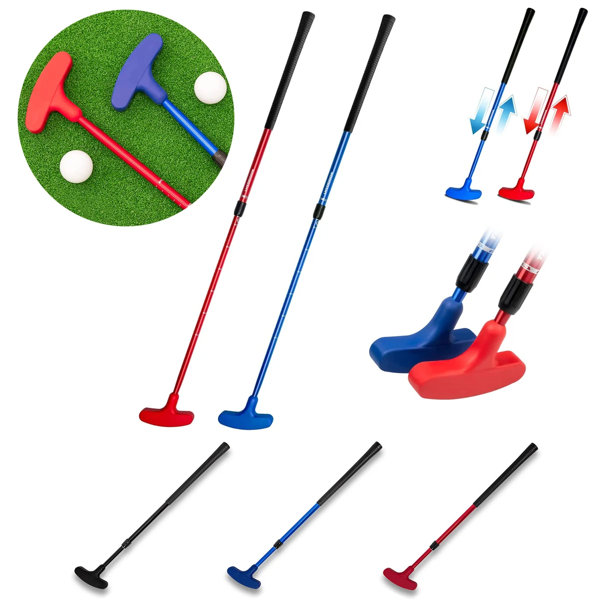 Retractable Golf Double Sided Putter 1