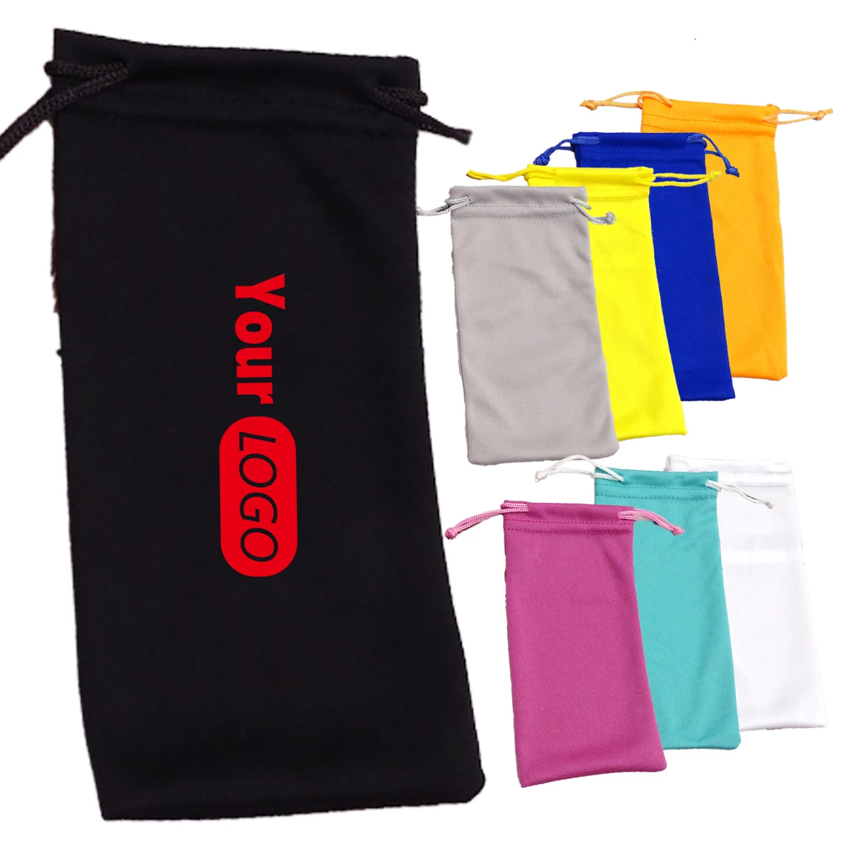 Microfiber Ultra-Soft Eyeglass Pouch with Drawstring Closure 1