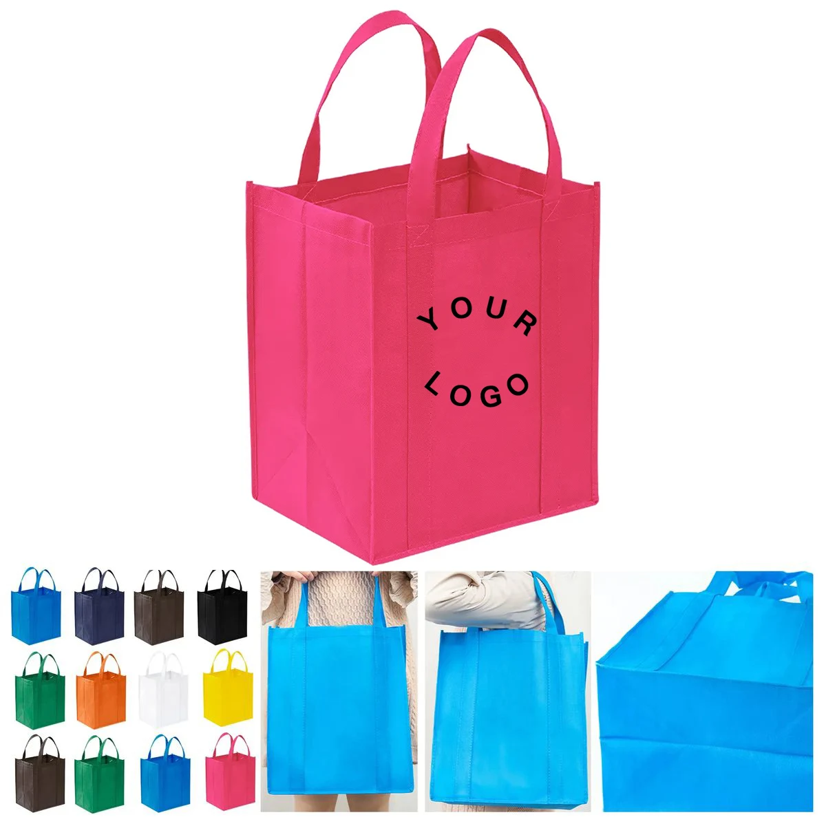 Non Woven Carry Bag with Reinforced Handles 1