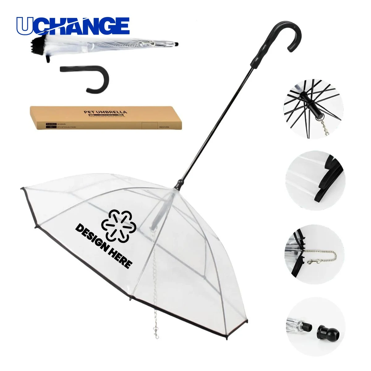Outdoor Inverted Pet Umbrella Tool With Leash for Walking 1