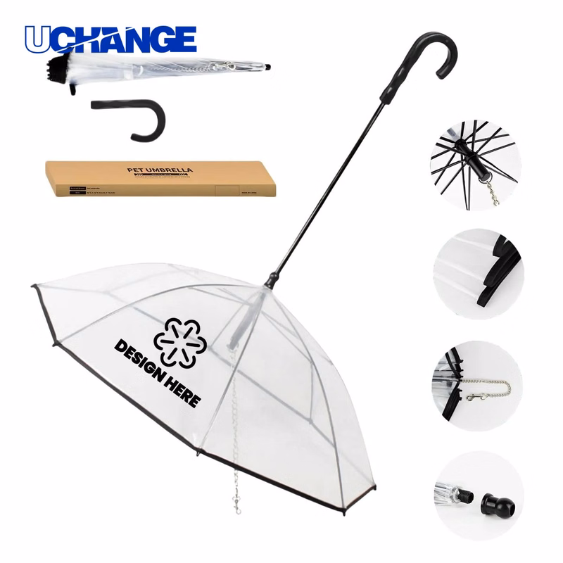Outdoor Inverted Pet Umbrella Tool With Leash for Walking
