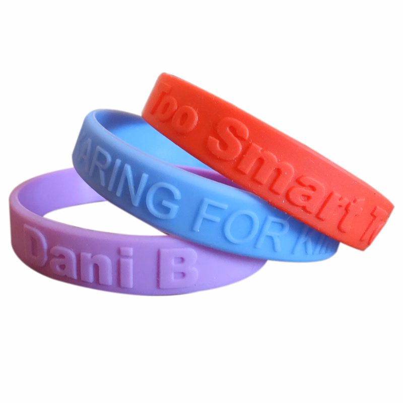 Embossed Silicone Wristband