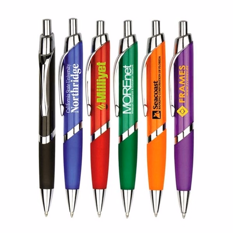 Promotional Custom Ballpoint Pen with Rubber Grip