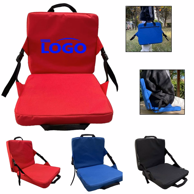Portable Stadium Chair Cushion With Back Support