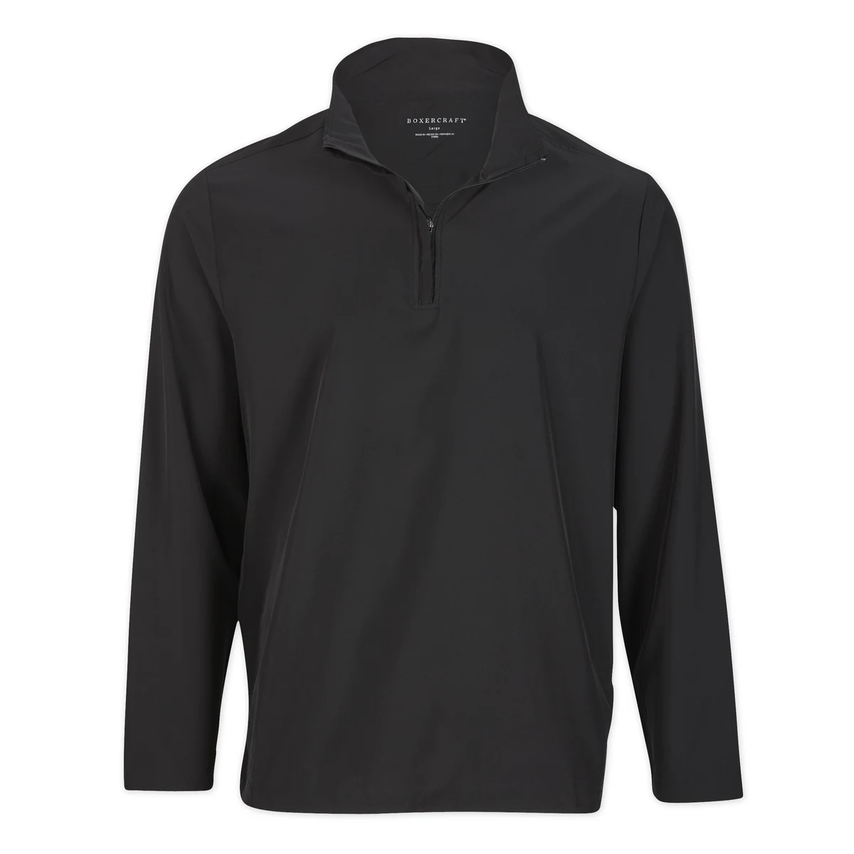 BOXERCRAFT MEN'S STRETCH WOVEN QTR ZIP 1