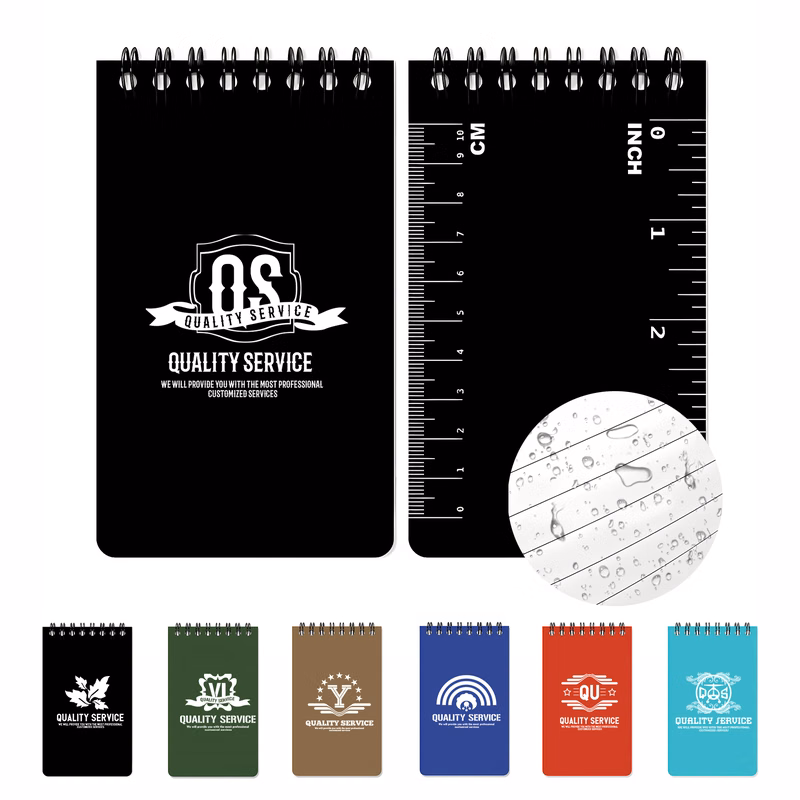 50 Sheet Portable Waterproof Mini Coil Notebook With Scale